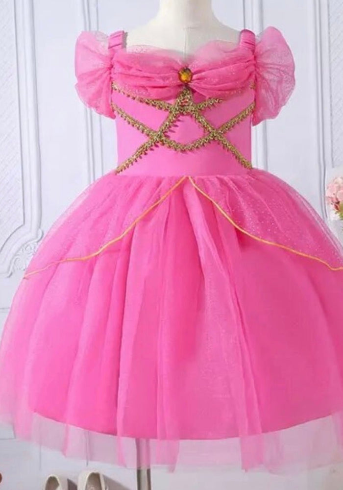 Pink Aurora Princess Luxe Birthday Party Dress Costume - Fox Baby & Co