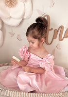 Load image into Gallery viewer, Kids little girls Talulah Flower Party Dress - Pink (pre order) - Fox Baby &amp; Co
