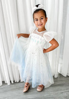 Load image into Gallery viewer, White Snow Princess Birthday Party Dress - Fox Baby &amp; Co
