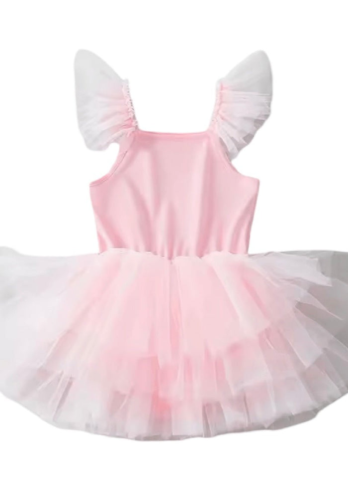 Luxe Ballerina Sparkle Tulle Tutu Leotard - Pink - Fox Baby & Co