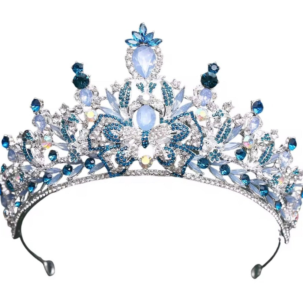 Princess Luxe Tiara Birthday Crown - Blue - Fox Baby & Co