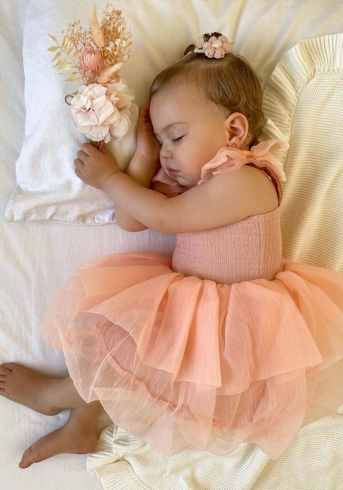 Little girl Mirabelle Tutu Birthday Dres - Pink (pre order) - Fox Baby & Co