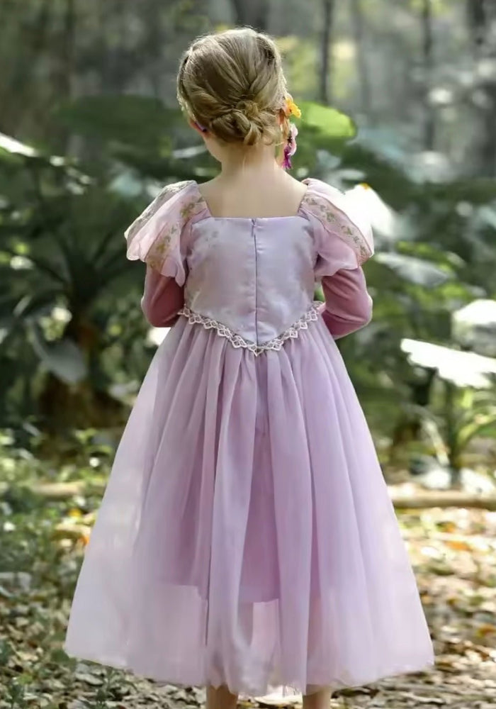 New Rapunzel Princess Long Sleeve Birthday Party Dress Costume - Fox Baby & Co