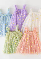 Load image into Gallery viewer, 1st Birthday Kids little girl Arabella Daisy Tulle Dress - Blue - Fox Baby &amp; Co
