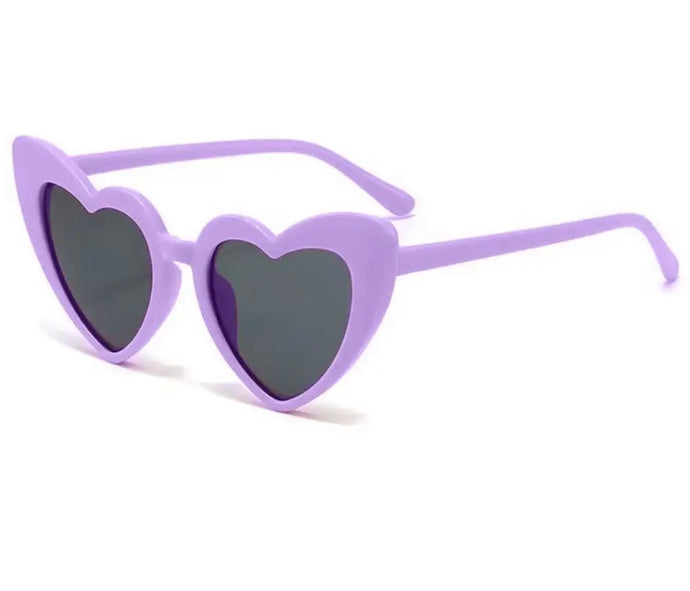 Baby/Kid Girl Love Heart Sunglasses - Purple