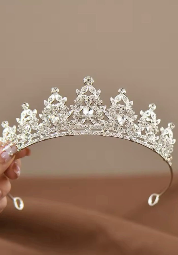 Luxe Tiara Silver Birthday Crown - Silver