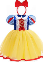 Load image into Gallery viewer, Charming Snow White Princess Birthday Party Dress &amp; Headband
