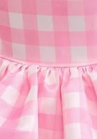 Load image into Gallery viewer, Kid little Girls Pink Gingham Barbie Party Dress - Fox Baby &amp; Co
