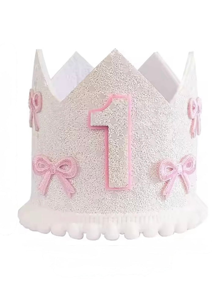 My 1st Birthday Party Crown Hat - Bows - Fox Baby & Co