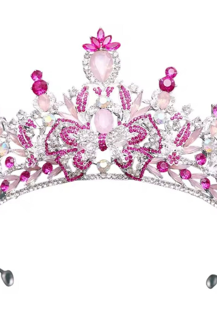 Princess Luxe Tiara Birthday Crown - Pink - Fox Baby & Co