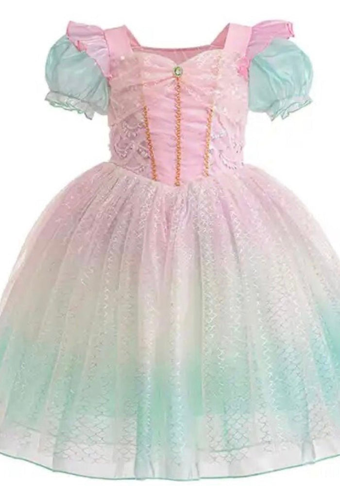 Rainbow Pastel Mermaid Princess Party Dress Costume - Fox Baby & Co
