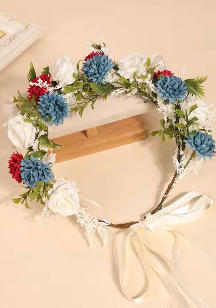 Enchanted Ruby Floral Flower Crown - Fox Baby & Co