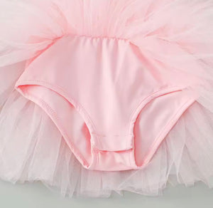 Luxe Ballerina Sparkle Tulle Tutu Leotard - Pink
