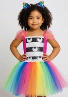 Load image into Gallery viewer, Rainbow Gabby’s Dollhouse Inspired Tutu Dress with Sequins Cat Ears - Halloween Costume - Fox Baby &amp; Co
