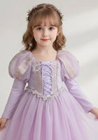 Load image into Gallery viewer, New Rapunzel Princess Long Sleeve Birthday Party Dress Costume - Fox Baby &amp; Co
