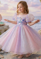 Load image into Gallery viewer, Mermaid Pastel Sequins Princess Dress Costume Cosplay - Fox Baby &amp; Co
