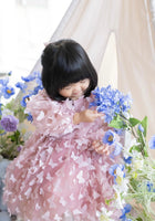 Load image into Gallery viewer, Madelyn Butterfly Luxe Little Girls Tulle Dress - Dusty Rose - Fox Baby &amp; Co
