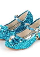 Load image into Gallery viewer, Little Girls My First High Heel Bow Princess Birthday Girl Shoe - blue
