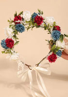 Load image into Gallery viewer, Enchanted Ruby Floral Flower Crown - Fox Baby &amp; Co
