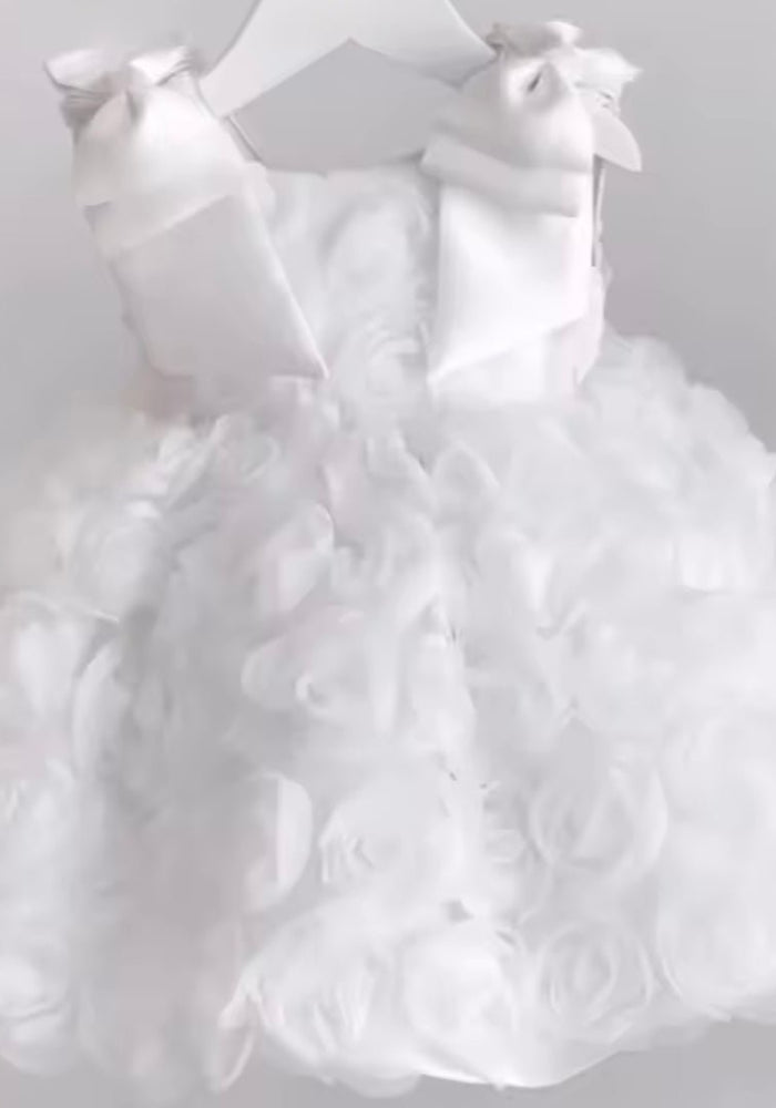 Ophelia Bloom Flower Girl Dress - White