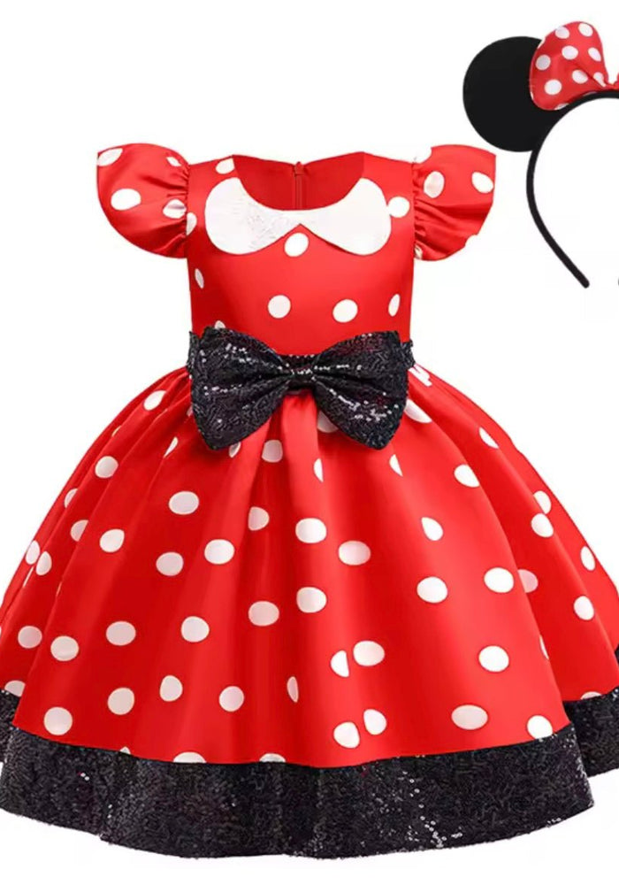 Minnie Luxe Party Tulle Dress - Red & Headband - Fox Baby & Co