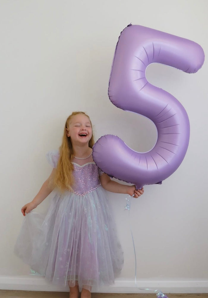 Purple Shimmer Princess Party Dress Costume with cape - Fox Baby & Co