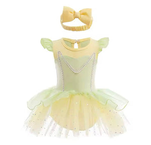 Baby Girls Beauty Tutu Tulle Romper with bow - Fox Baby & Co