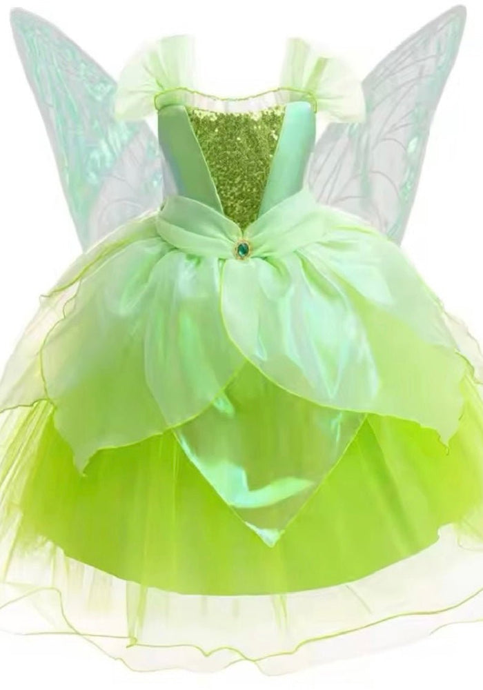 Tinkerbell Fairy Princess Dress & matching Wings - Fox Baby & Co