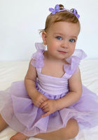 Load image into Gallery viewer, Little girl Mirabelle Tutu Birthday Party Dress - Lilac
