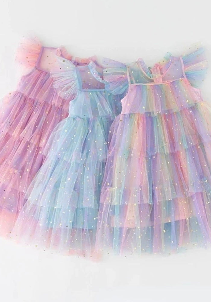 Enchanted Tulle Princess Tulle Birthday Dress Blue - Fox Baby & Co