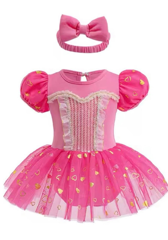 Baby Girls Aurora Tutu Tulle Romper with bow - Fox Baby & Co