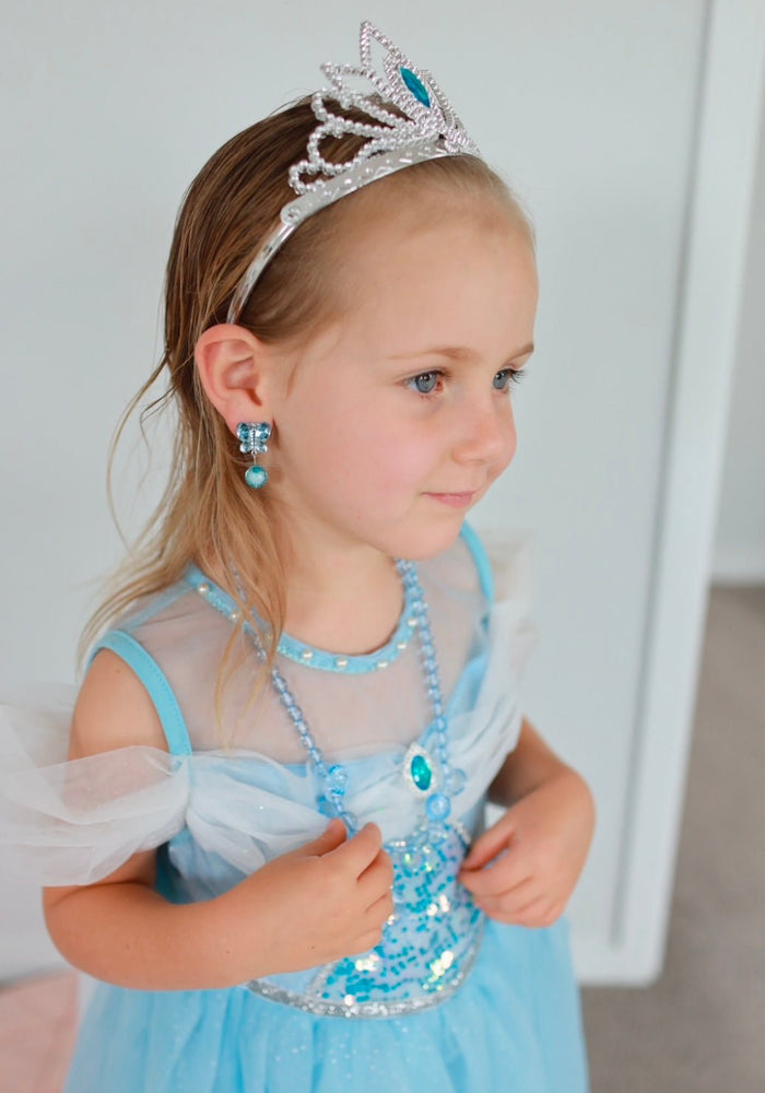 Blue Princess Luxe Birthday Party Dress Costume - Fox Baby & Co