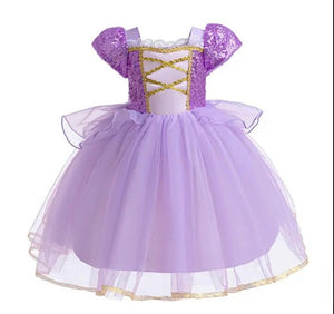 Classic Purple Princess Birthday Luxe Party Dress Costume - Fox Baby & Co
