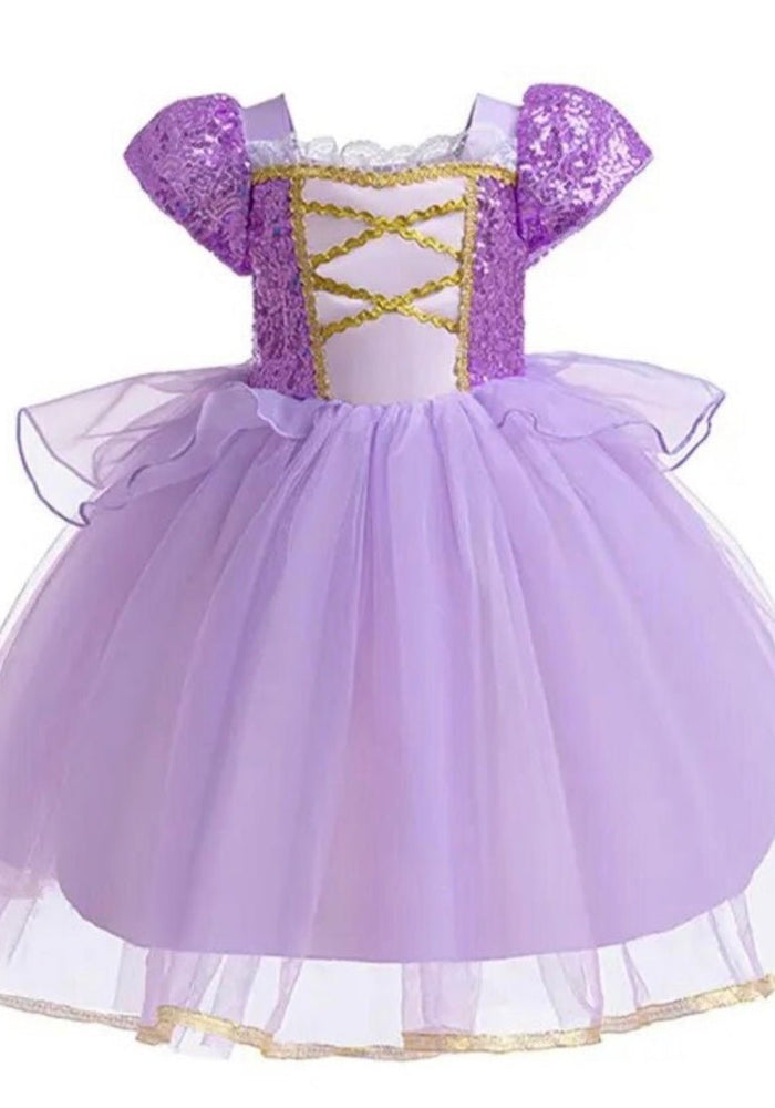 Classic Purple Princess Birthday Luxe Party Dress Costume - Fox Baby & Co