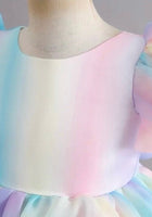 Load image into Gallery viewer, Kids little girls Rainbow Sherbet Luxe Party Dress (pre order) - Fox Baby &amp; Co
