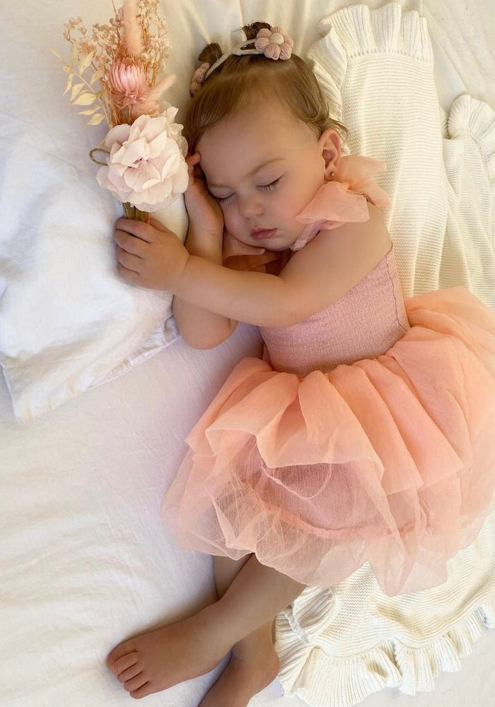 Little girl Mirabelle Tutu Birthday Dres - Pink (pre order) - Fox Baby & Co