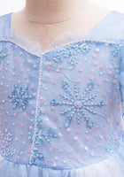 Load image into Gallery viewer, Blue Snowflake Elsa Princess Party Dress Costume - Fox Baby &amp; Co
