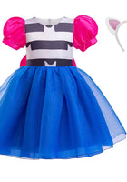 Load image into Gallery viewer, New Gabby’s Dollhouse Inspired Party Dress with Cat Ears Headband - Halloween Costume
