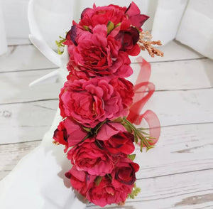 Red Christmas Flower Crown - Fox Baby & Co