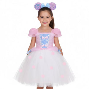 Little Bo Peep Inspired Tutu Dress Costume with Headband - Fox Baby & Co