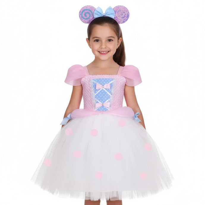 Little Bo Peep Inspired Tutu Dress Costume with Headband - Fox Baby & Co