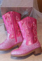 Load image into Gallery viewer, Sparkle Princess K - pop Cowgirl Boots – Pink - Fox Baby &amp; Co
