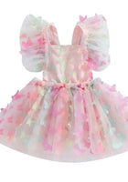 Load image into Gallery viewer, Girls Cake Smash Rainbow Butterfly Tutu Romper
