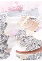 Load image into Gallery viewer, Silver Little Girls High Heel Princess Birthday Girl Shoes - Fox Baby &amp; Co
