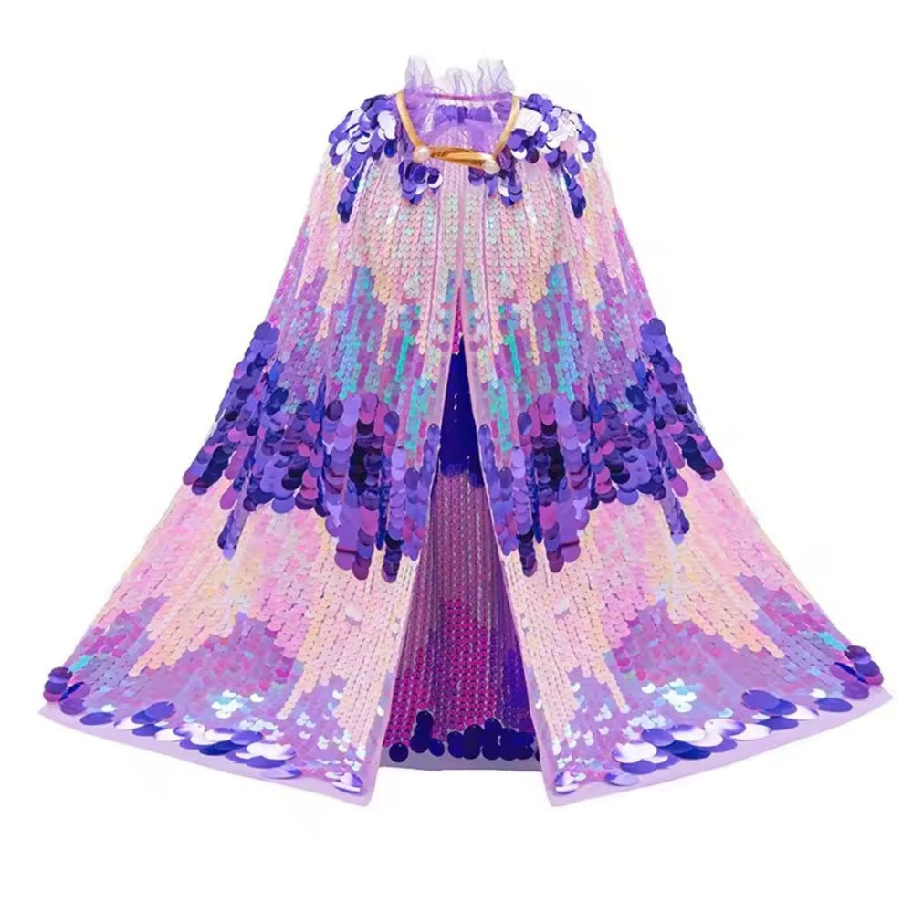 Kids little girl Mermaid Kids Cape - Lilac/Purple (pre order) - Fox Baby & Co