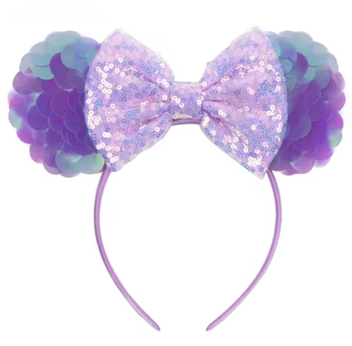 NEW Princess Sequins Bow Animal Ears Headband - Purple - Fox Baby & Co
