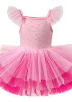 Load image into Gallery viewer, Luxe Ballerina Sparkle Tulle Tutu Leotard - Pink - Fox Baby &amp; Co
