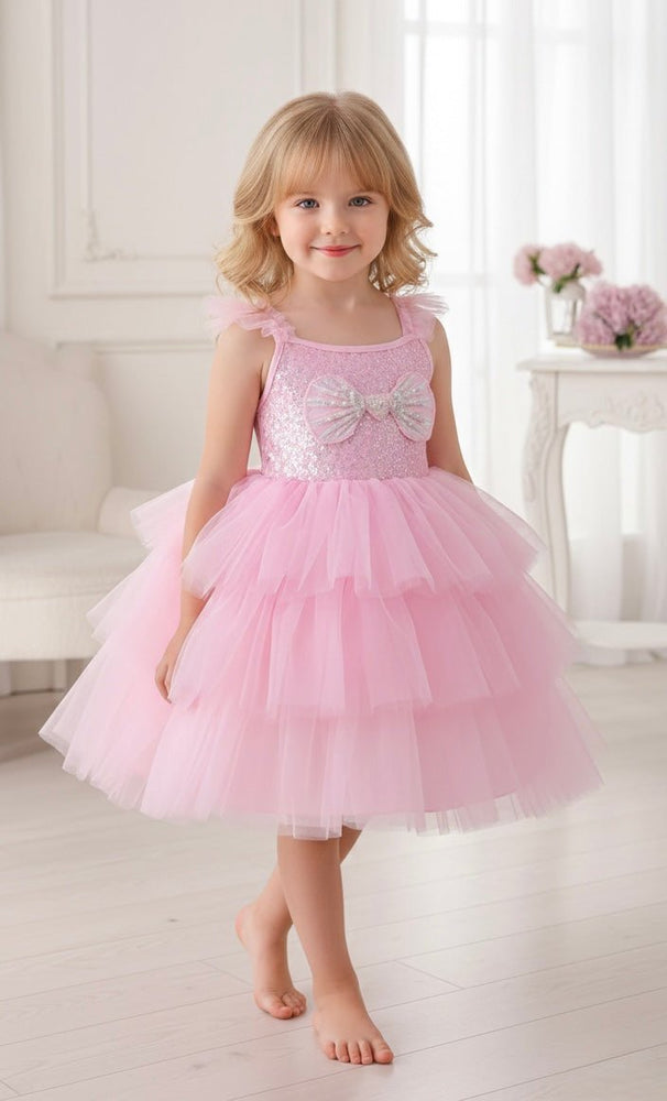 Pink Pearl Mermaid Princess Birthday Party Dress - Fox Baby & Co