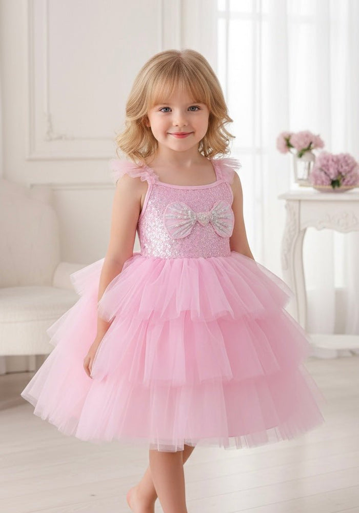 Pink Pearl Mermaid Princess Birthday Party Dress - Fox Baby & Co