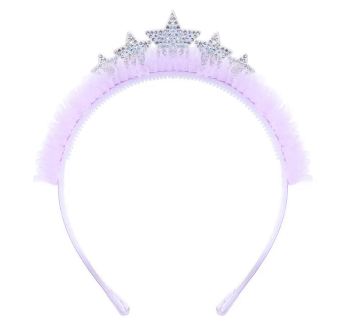 Purple Star Birthday Crown Headband